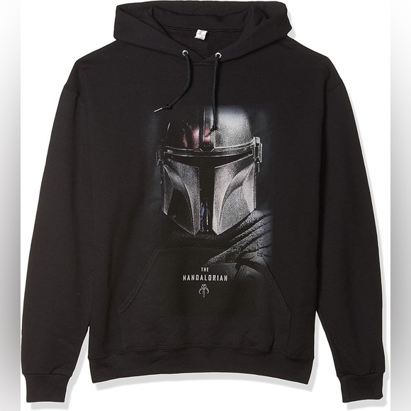The Mandalorian Black Hoodie - Size Large, Unisex - Picture 1 of 12